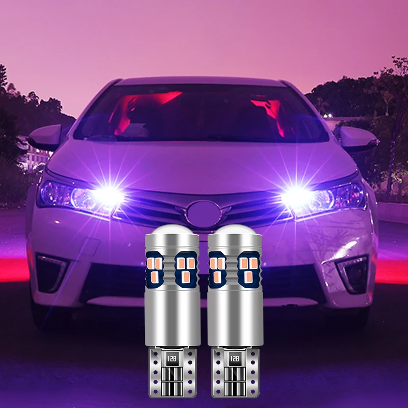 For Skoda Octavia 2 A5 3 A7 Superb 2 3 Fabia 2 3 Rapid Yeti Kodiaq 2pcs T10 W5W LED Bulbs Car Position Parking Light Accessories