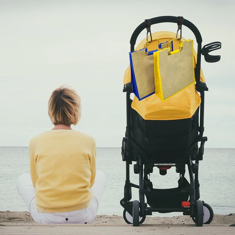 2 pezzi multiuso passeggino gancio passeggino accessori Shopping carrozzina gancio puntelli gancio per trasporto auto per bambini appendiabiti