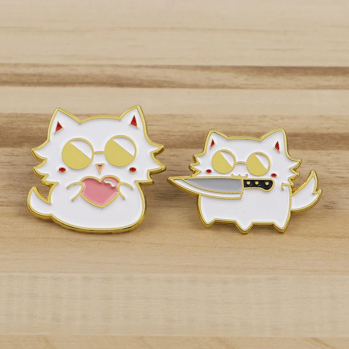 Cat Enamel Pin Anime Brooches For Women Lapel Pins Badge on Backpack Costume Accessories Fashion Jewelry Gifts for Friends