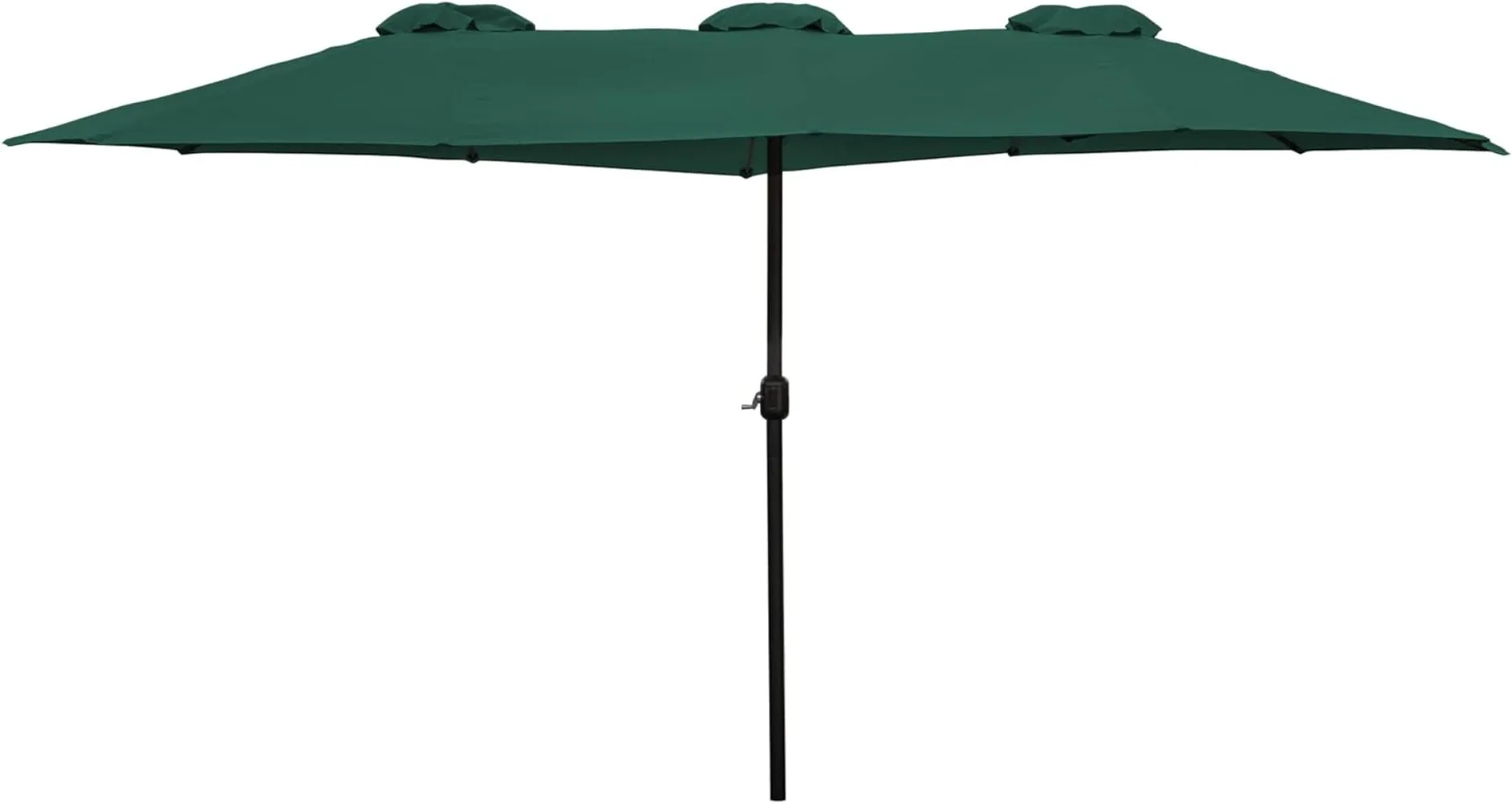 

Outdoor Patio Market Umbrella with Hand Crank, Green，gazebo，Large parasol