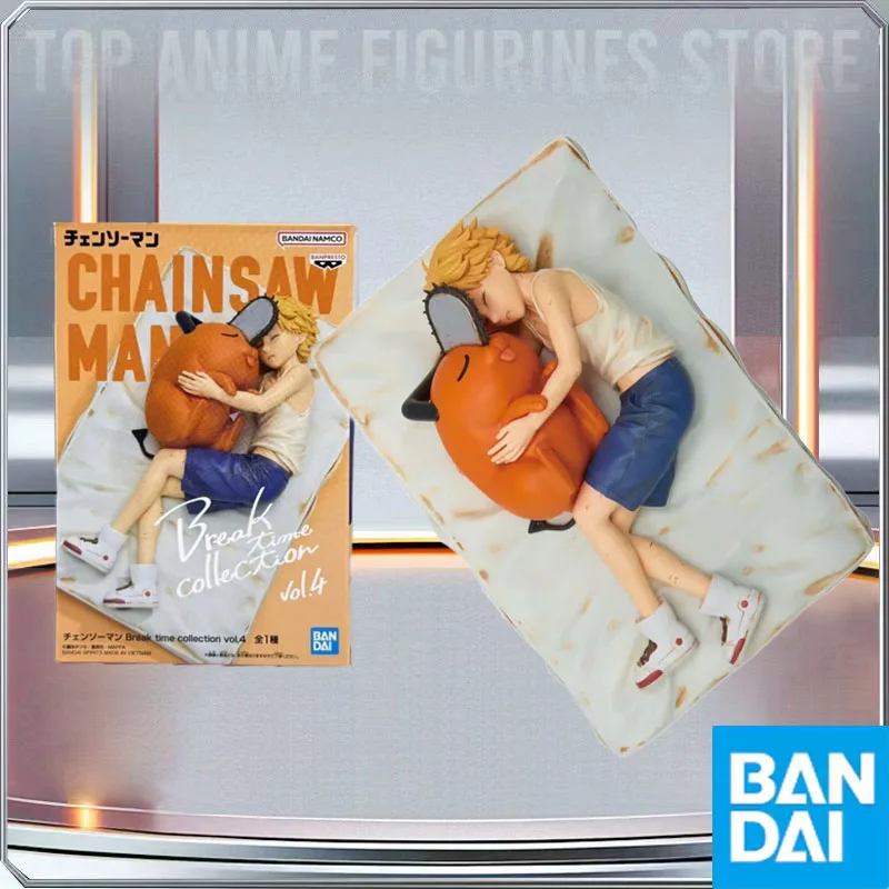 

Оригинальные фигурки BANDAI Banpresto Chainsaw Man: Денджи и Почита, серия Break Time Vol.4, коллекционная модель, игрушка, подарок на праздник