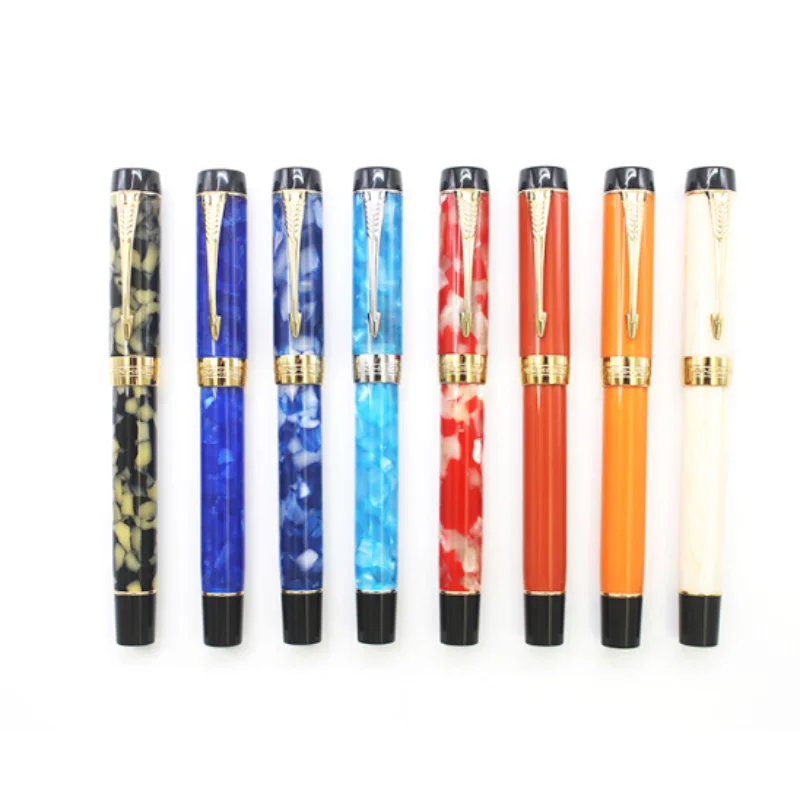 

Jinhao 100 Centennial Resin Gold Arrow Clip Fountain Pen F 0.5mm Nib office business Christmas gifts School Supplies Stationery