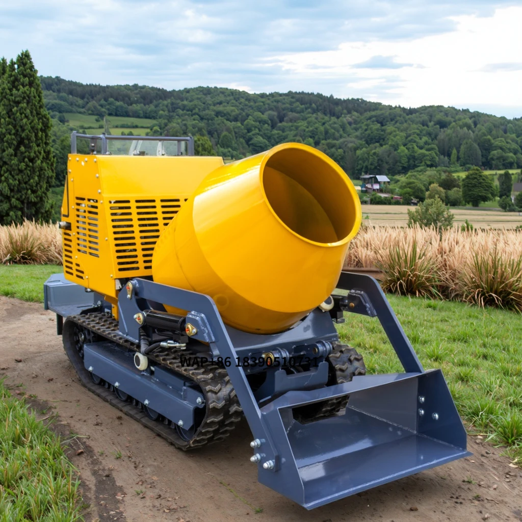 

CE EPA Mini Concrete Mixer with Automatic Feeding Crawler for Countryside Construction Motor As Core Component