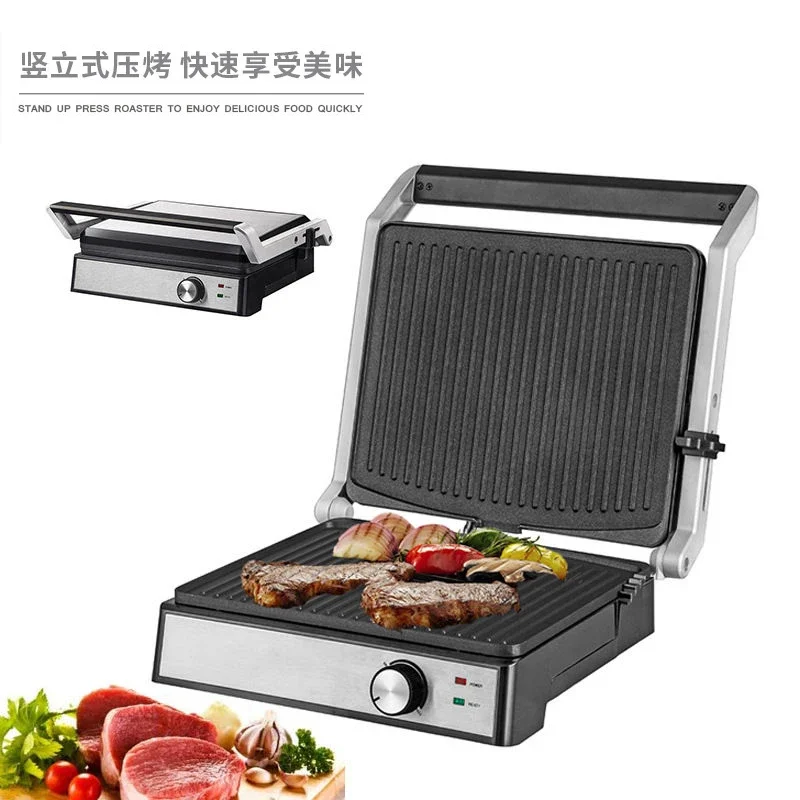 220V Multifunctional Steak Grill and Sandwich Maker for Home and Commercial Use