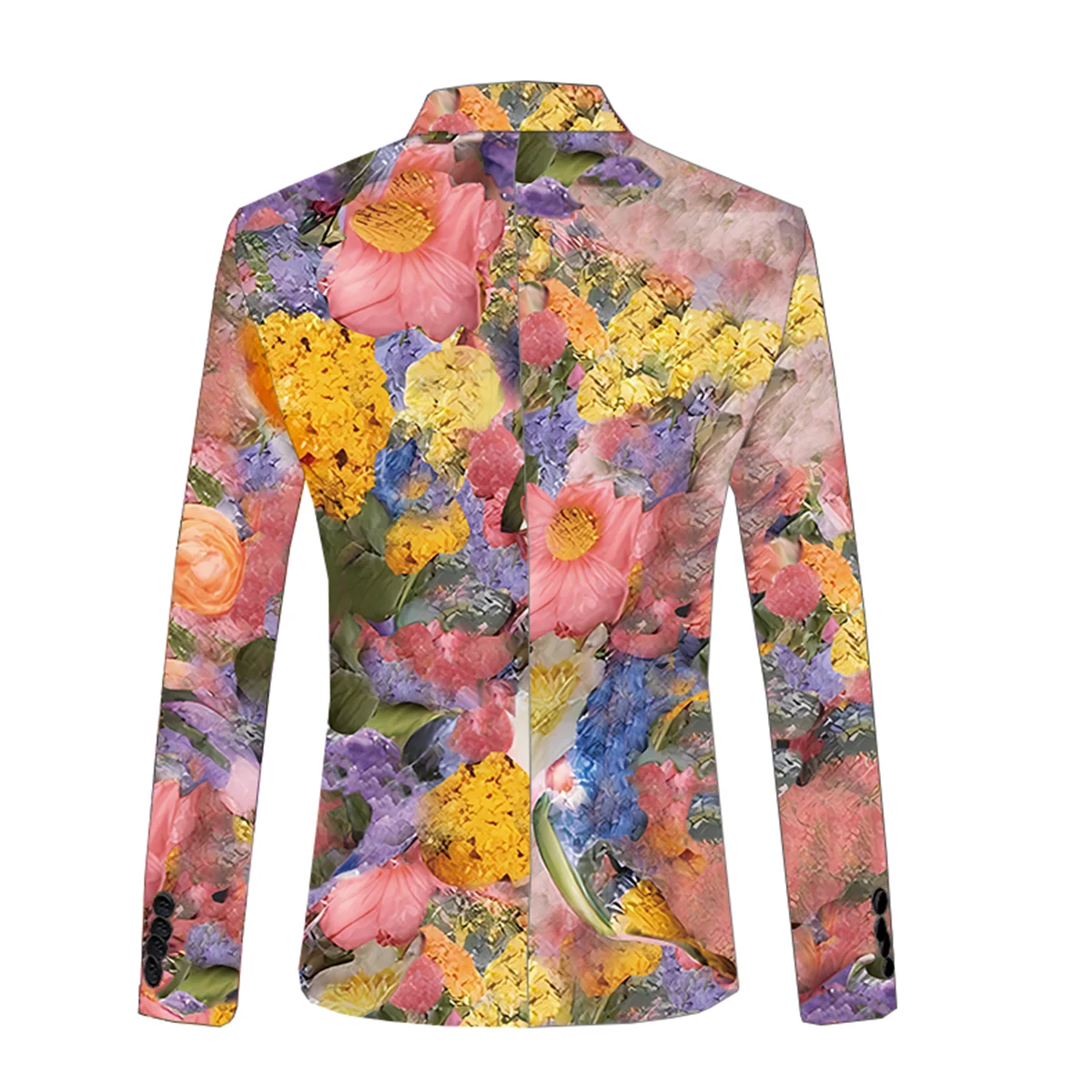 Traje de ocio para hombre, chaqueta ajustada con flores, boutique, negocios, boda, novedad de 2024