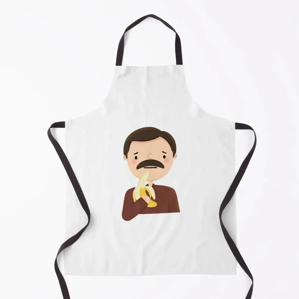 

Parks and Rec Ron Banana Apron christmas Kitchen on the wall home women Women Kitchen'S Apron