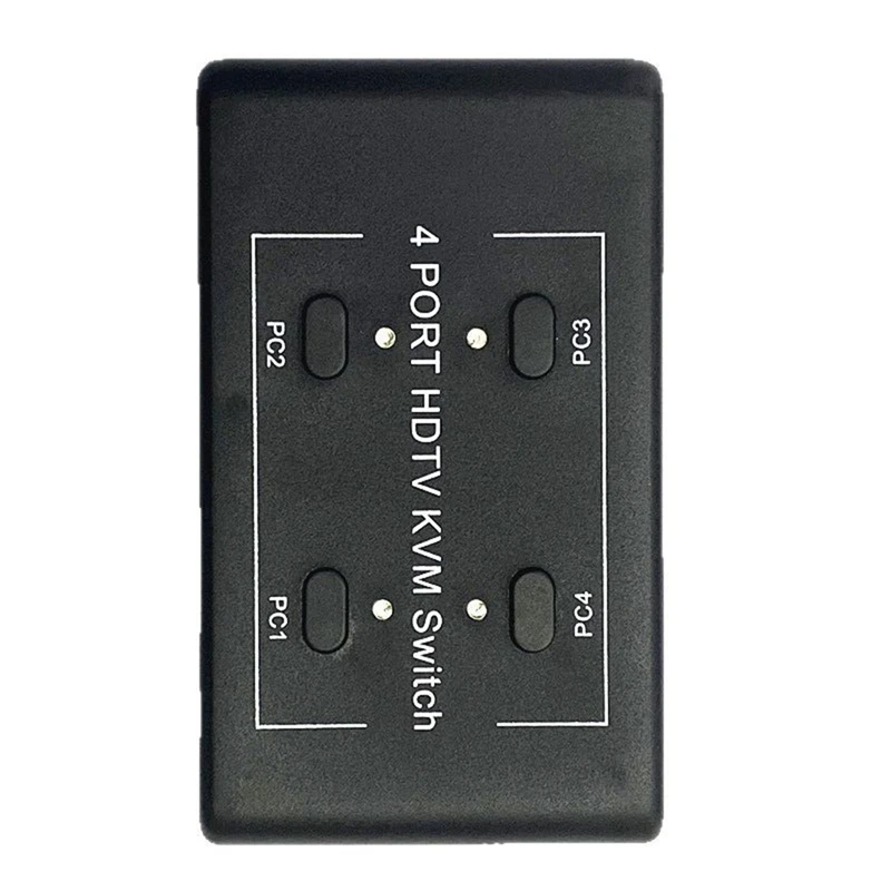 KVM Switch 4X1 4K - متوافق مع USB Hub Switcher محول نقل شاحن الهاتف قاعدة توسيع متعددة لـ PC-ABVP #3