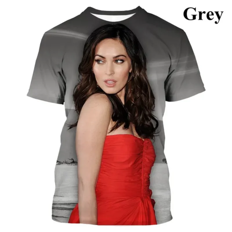 Moda Sexy attrice Megan Fox 3D Print T-Shirt nuovi uomini abbigliamento Hip Hop Unisex T-Shirt oversize Harajuku Street top Tees