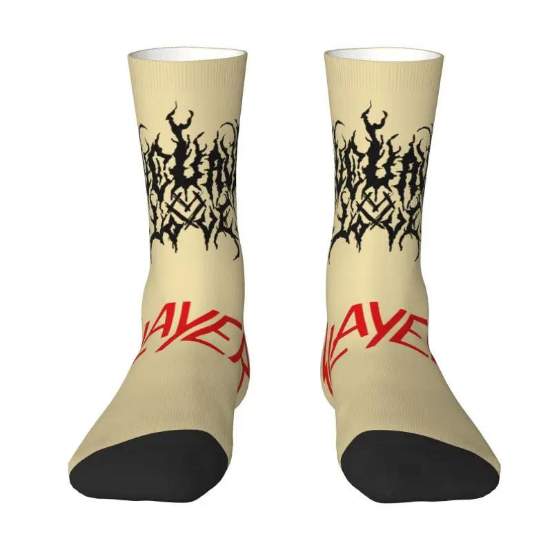 

Cute Heavy Metal Rock Slayers Letter Print Socks Women Men Warm 3D Printed Sports Basketball Crew Socks