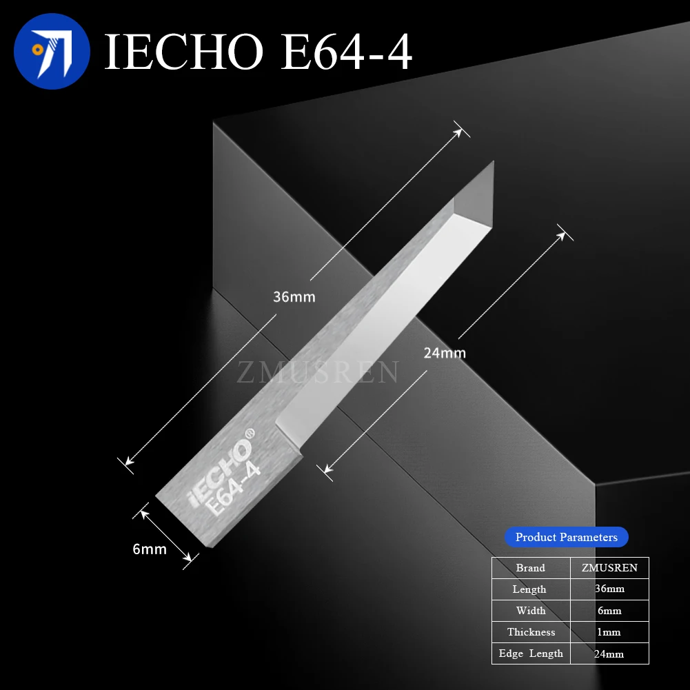 10 قطعة IECHO شفرة E46 E63 E64-4 E1 E74 ل IECHO الرقمية القاطع الاهتزاز تتأرجح سكين قبلة قطع أداة شفرة كربيد