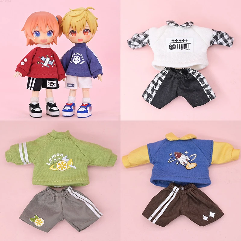 

OB11 Новый повседневный топ для мальчиков и девочек + модные шорты, подходящие для Obitsu11, Gsc Body, P9, YMY, UFDoll, аксессуары для кукол 1/12BJD