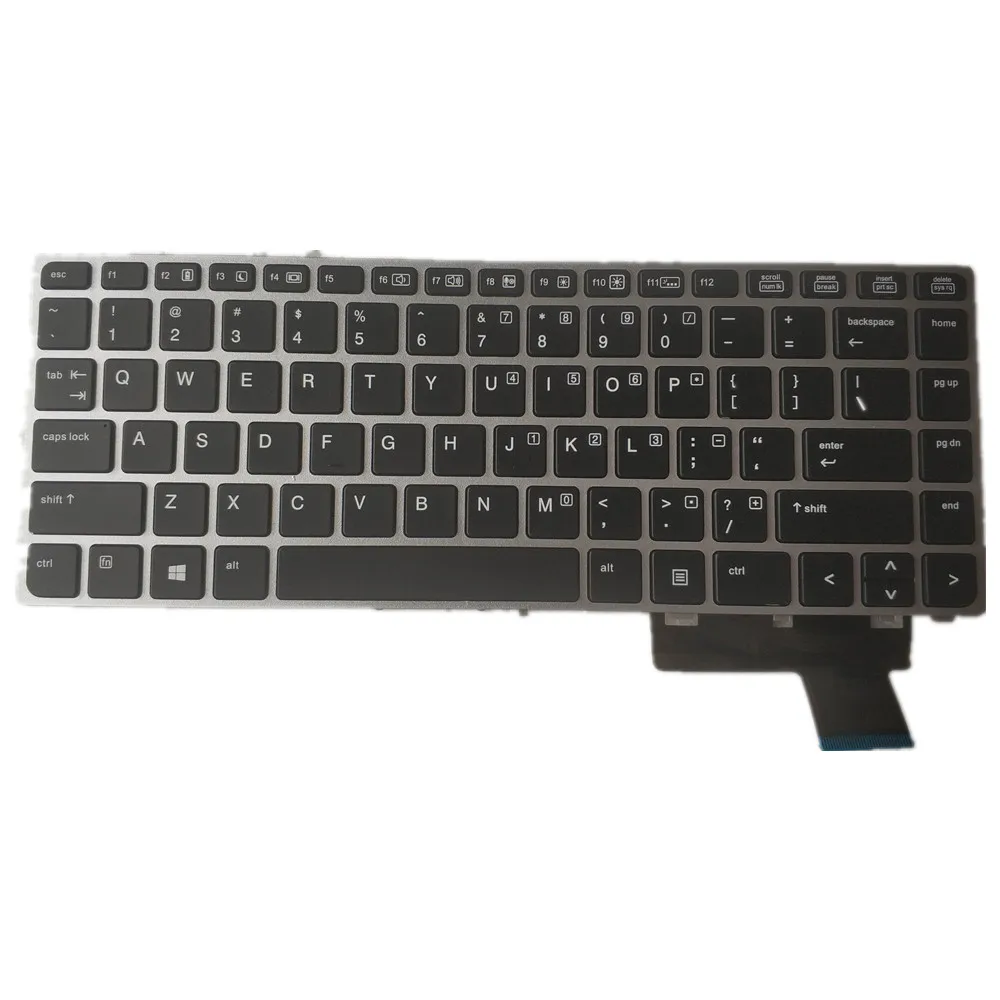 Laptop Keyboard For HP EliteBook Folio 9470m Black US English Layout