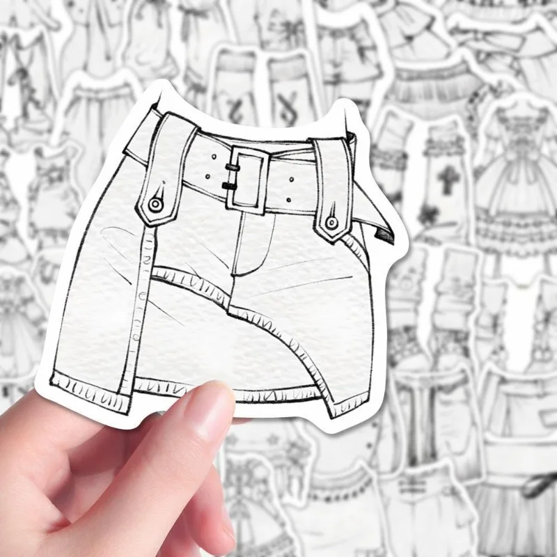 59 قطعة من ملصقات الديكور على شكل شخصية كرتونية للملابس الإبداعية على الجدران #5