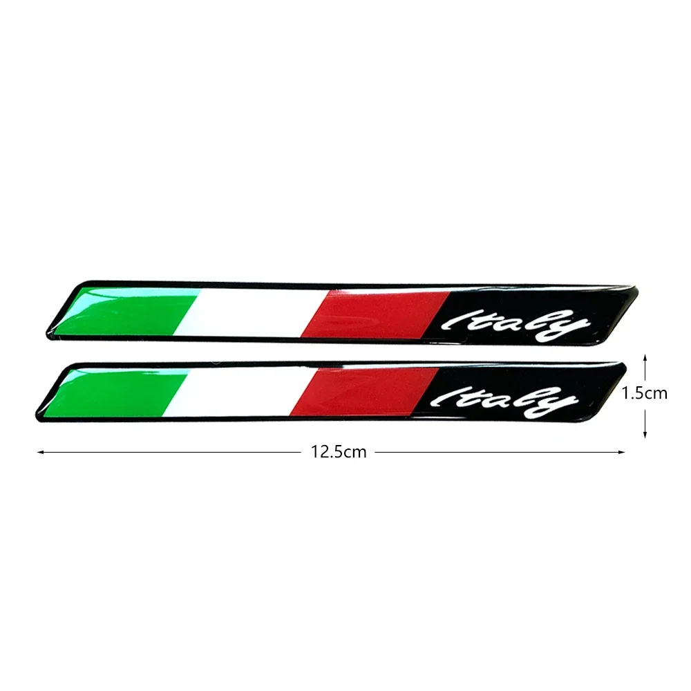 3D Harz Reflektierendes Logo Helm Italien Flagge Aufkleber Emblem Abzeichen Dekoration Auto Zubehör Italienisch für Motorrad Auto Fahrrad LKW