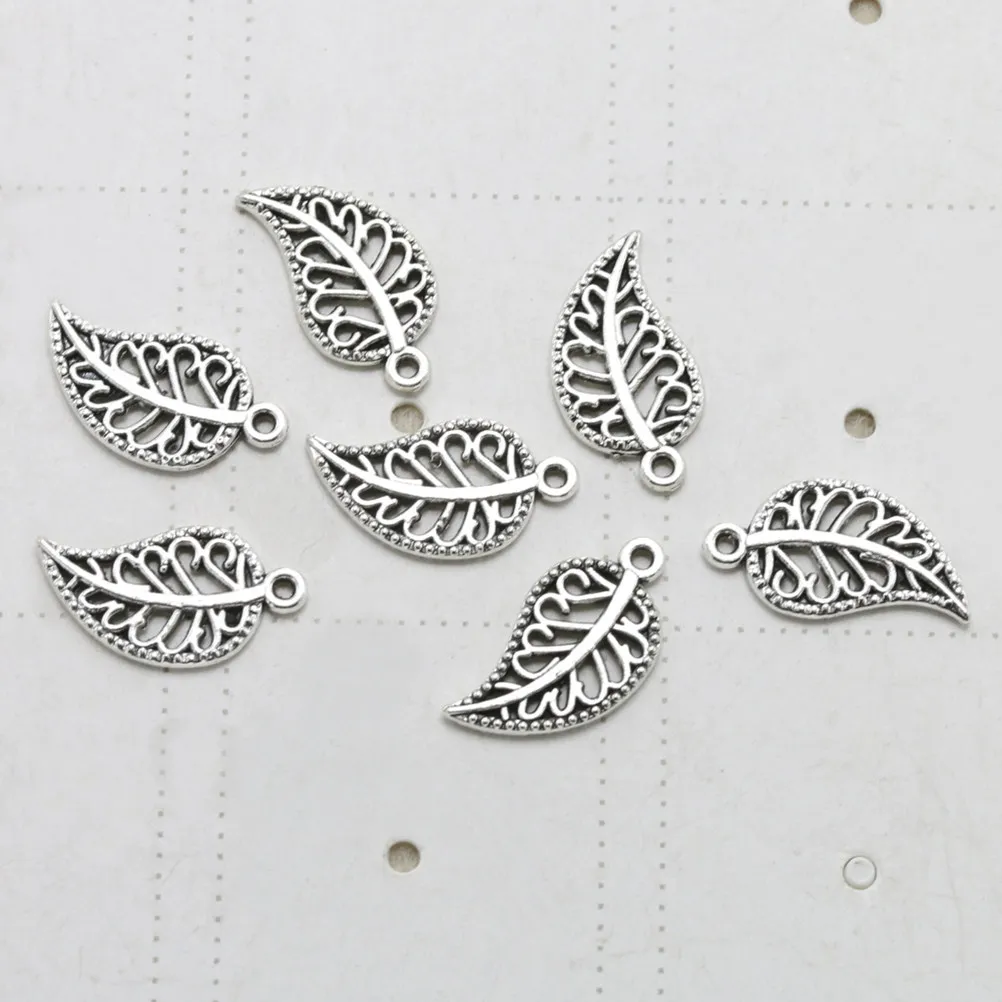 

20Pcs Hollow Out Alloy Pendant Charms Leaf Design for DIY Necklace Bracelet Jewelry Making Accessories Charm Pendant Set
