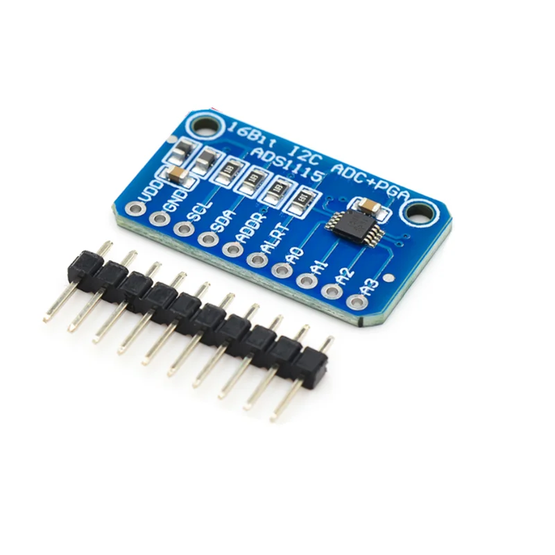 1pcs ADS1115 Ultra-small 16 bit precision ADC development board module 16Bit 4 Channel ADS1015 12-bit development board module