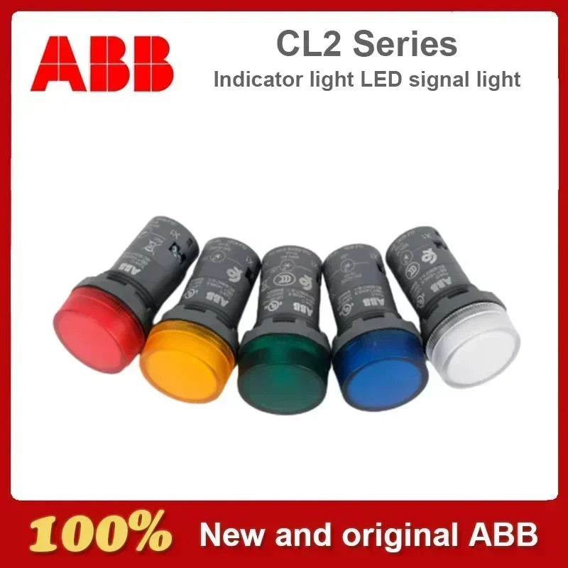 

Original ABB CL2 Series Indicator LED Signal Light CL2-523R/502/542/520/513G/Y/L/C Red Green White Blue Yellow