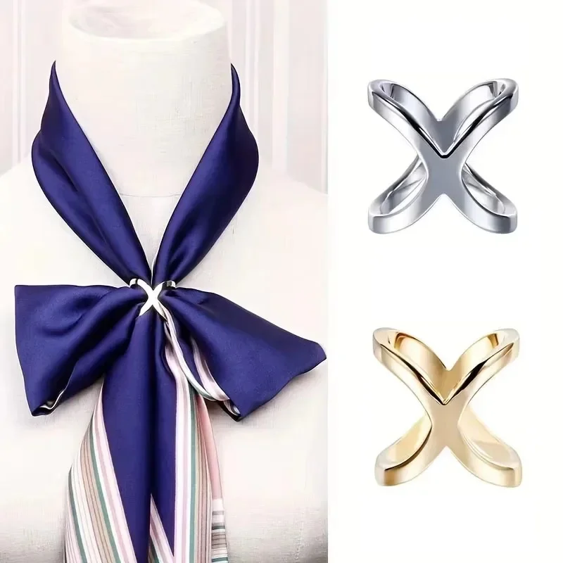 1/2/3pcs Multifunctional Silk Buckle Scarf Clothes Corner Knotted Button Fashion T-Shirt Shirt Hem High-Grade Buckle