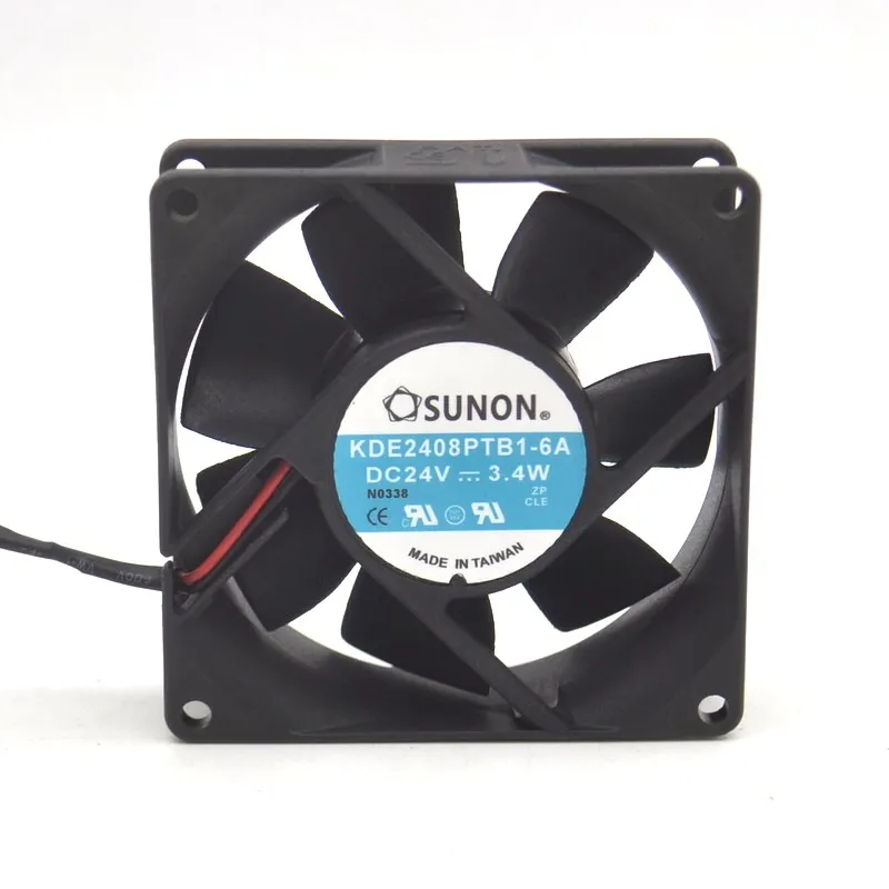 1pcs KDE2408PTB1-6A cooling fan DC24V 3.4W 8025 80*80*25 80mm inverter fan for SUNON