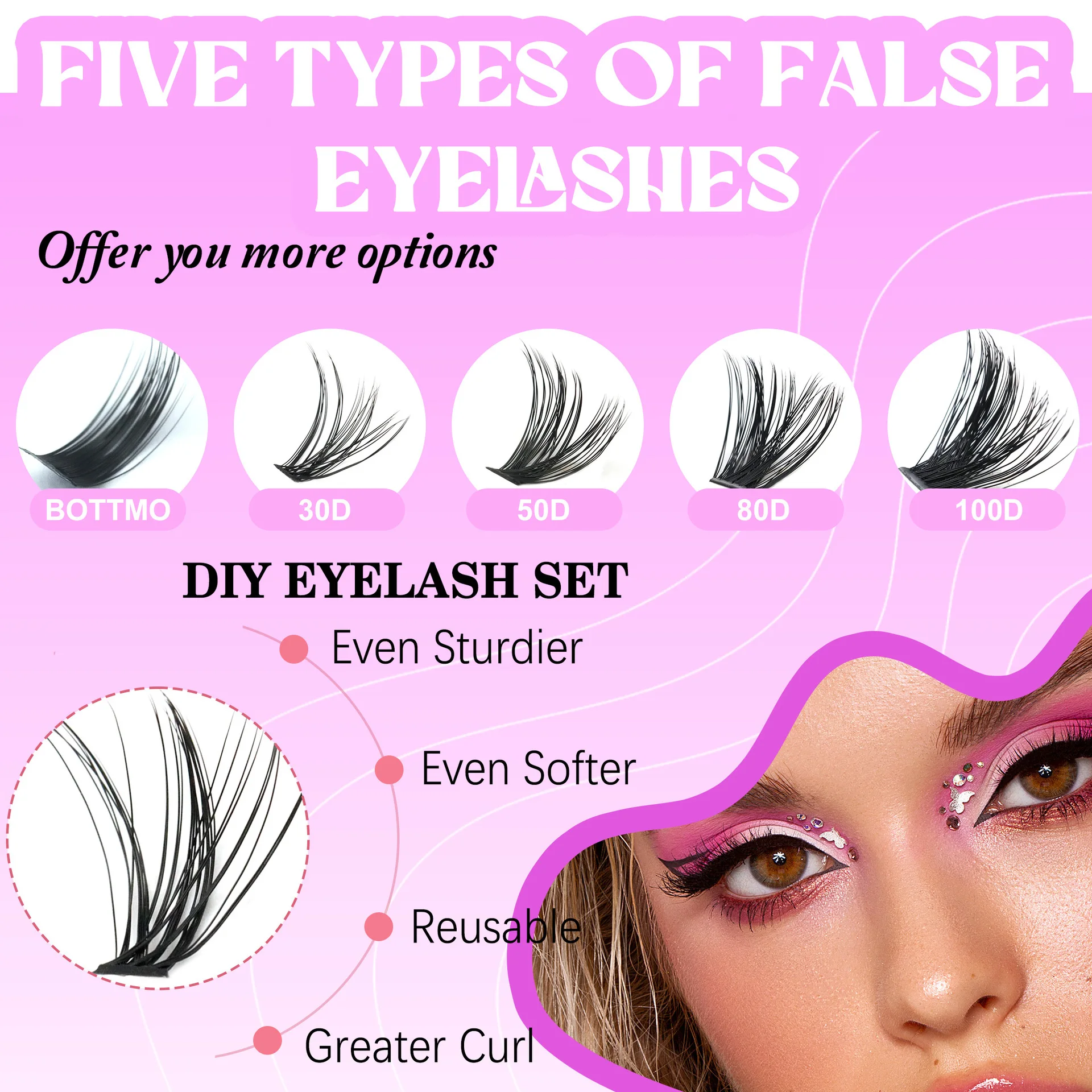 لتقوم بها بنفسك لاش تمديد عدة سعة كبيرة رقيق الرموش تمديد العنقودية الفردية لتقوم بها بنفسك جلدة الرموش الصناعية الطبيعية ماكياج