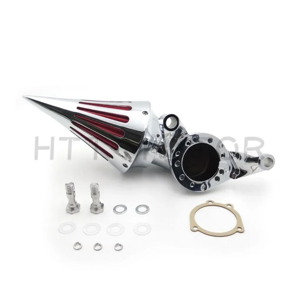 Spike Air Cleaner Intake Filter for Harley Davidson CV Carburetor Delphi V-Twin Chrome Aftermarket Motor Parts