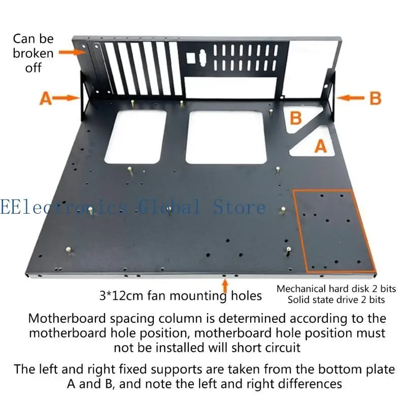 

462B Холоднокатаная стальная пластина Открытый шахтерский компьютерный каркас для установки для охладителя графического