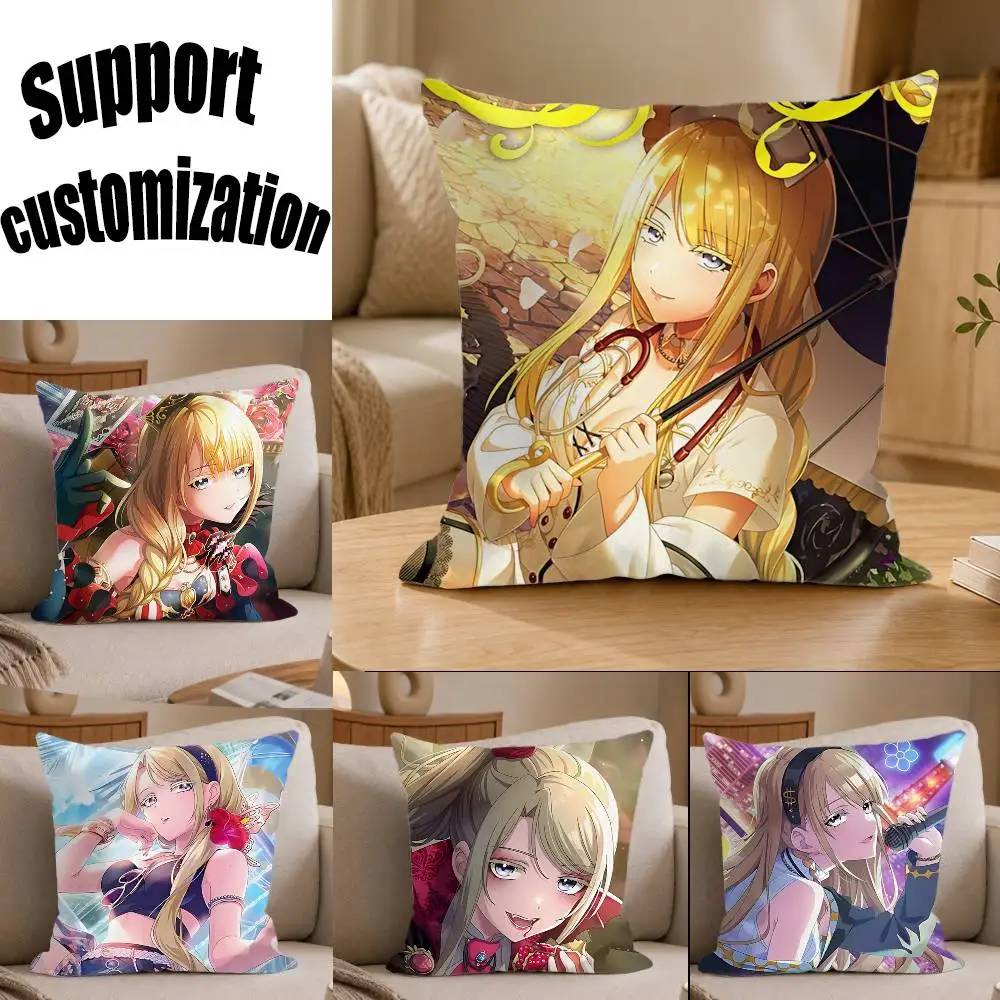 

Abyssmare Leader Neo D4DJ Square Sofa Pillow Cover Solid Color Living Room Home Decor Cushion Case
