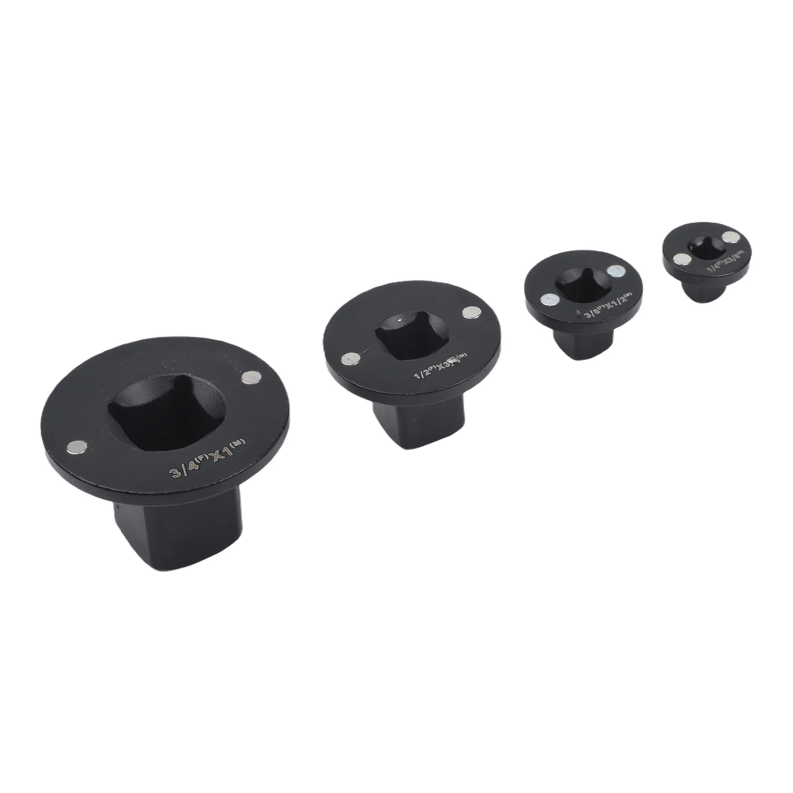 4PCS Low Profile Socket Adapter Kit for 134 Inch Drive Sizes Metal Construction Non Slip Grip for Tight Spaces