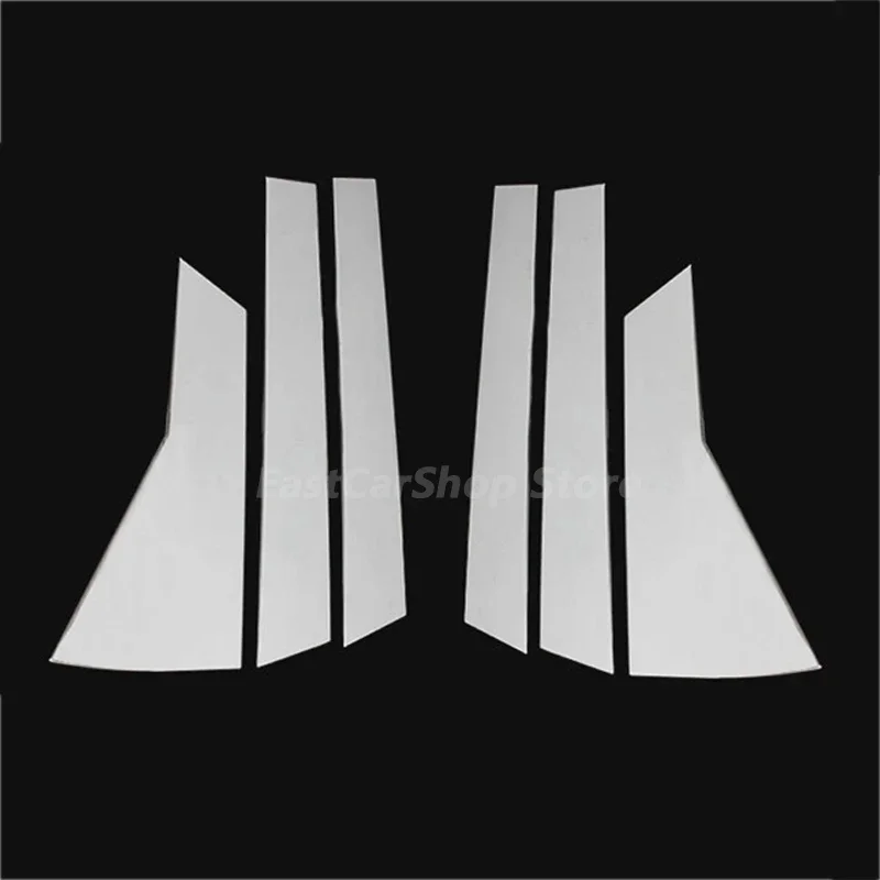 For Nissan Murano Z52 Car Stainless Steel Middle Central Column Window Trim B C Pillar Chrome Accessories Cover 2015-2022