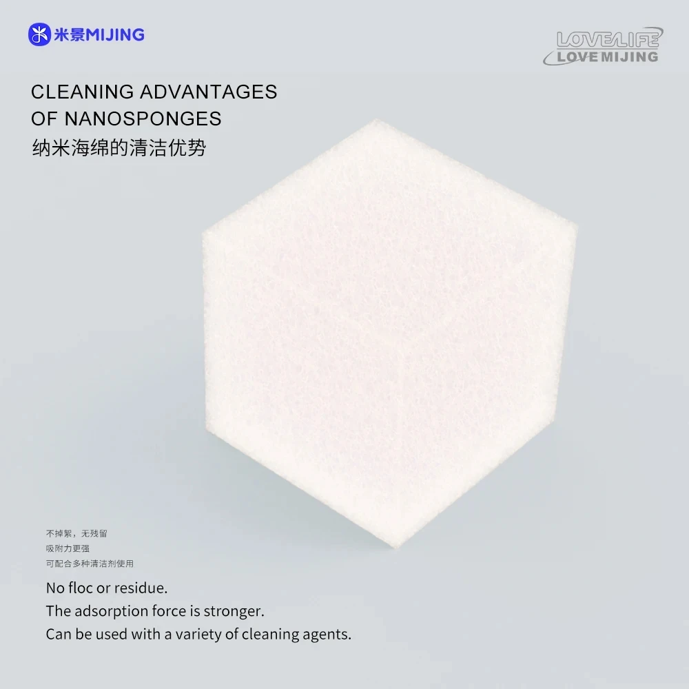 500pcs MIJING HM-11 나노 청소 스폰지는 휴대 전화 스크린 프레임 카메라 청소 도구 용 마더 보드 칩을 쉽게 청소합니다.