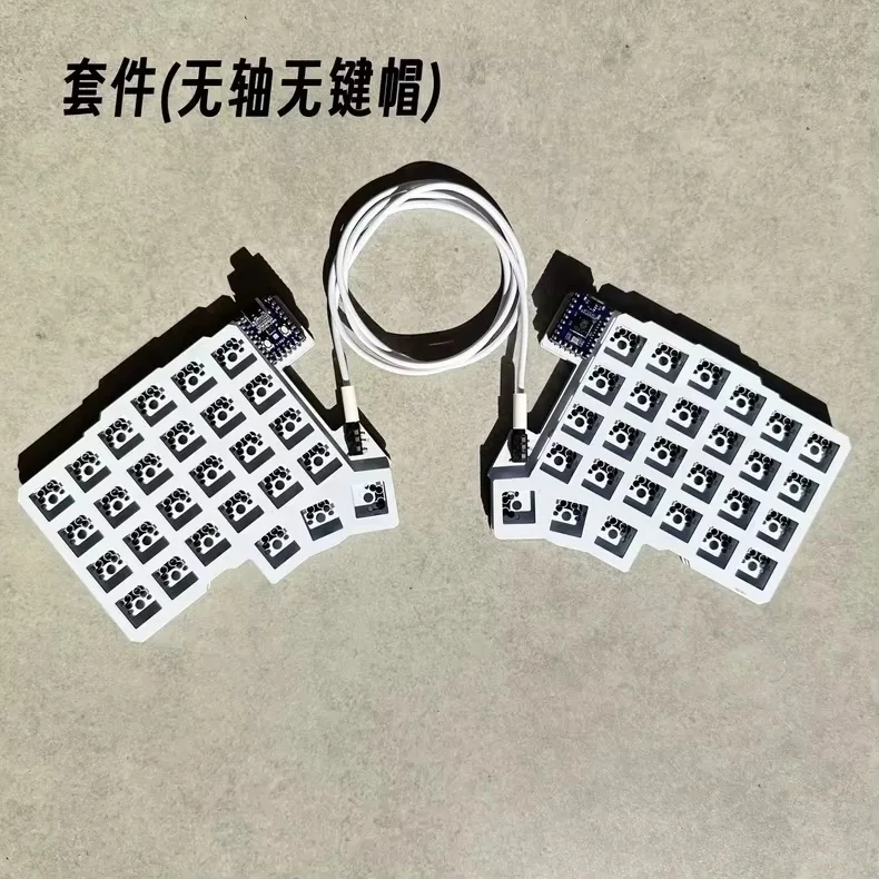 Silakka54 Teclado Mecânico Dividido Ergonômico Hot Swappable QMK VIAL Programável RP2040 Zero para PC Gaming Teclado Personalizado Presente