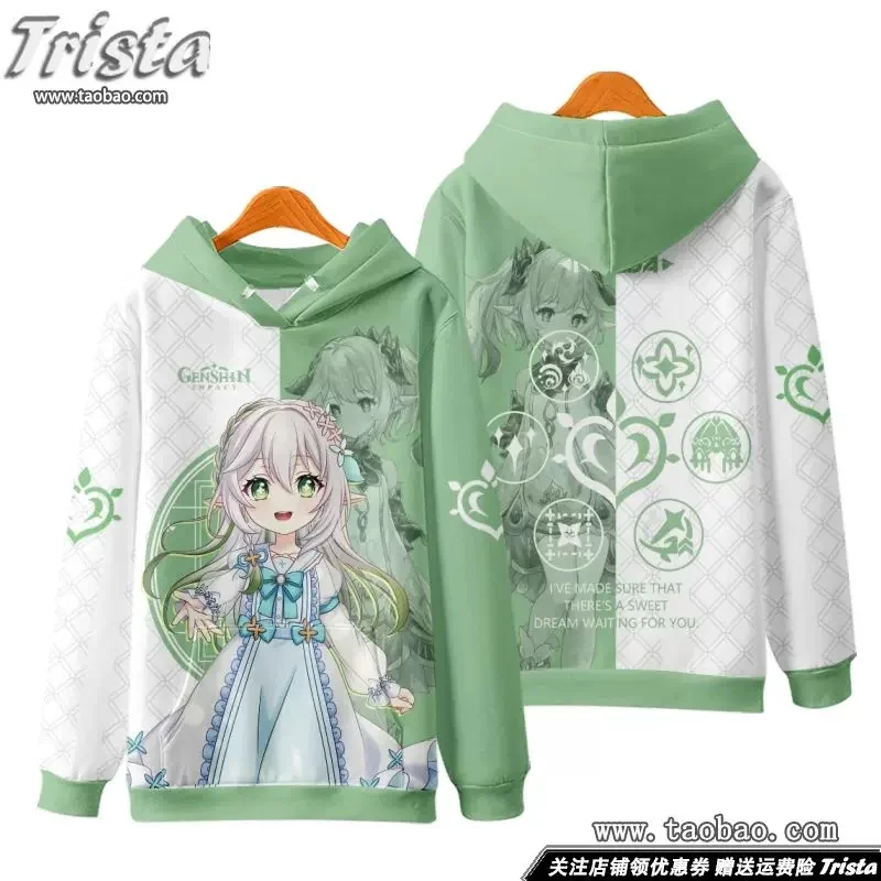 

Genshin Impact Yae Miko Hoodies Men Women Zipper Hoodie Sweatshirt Jacket coat Genshin Hoodies Anime Autumn Winter Costumes
