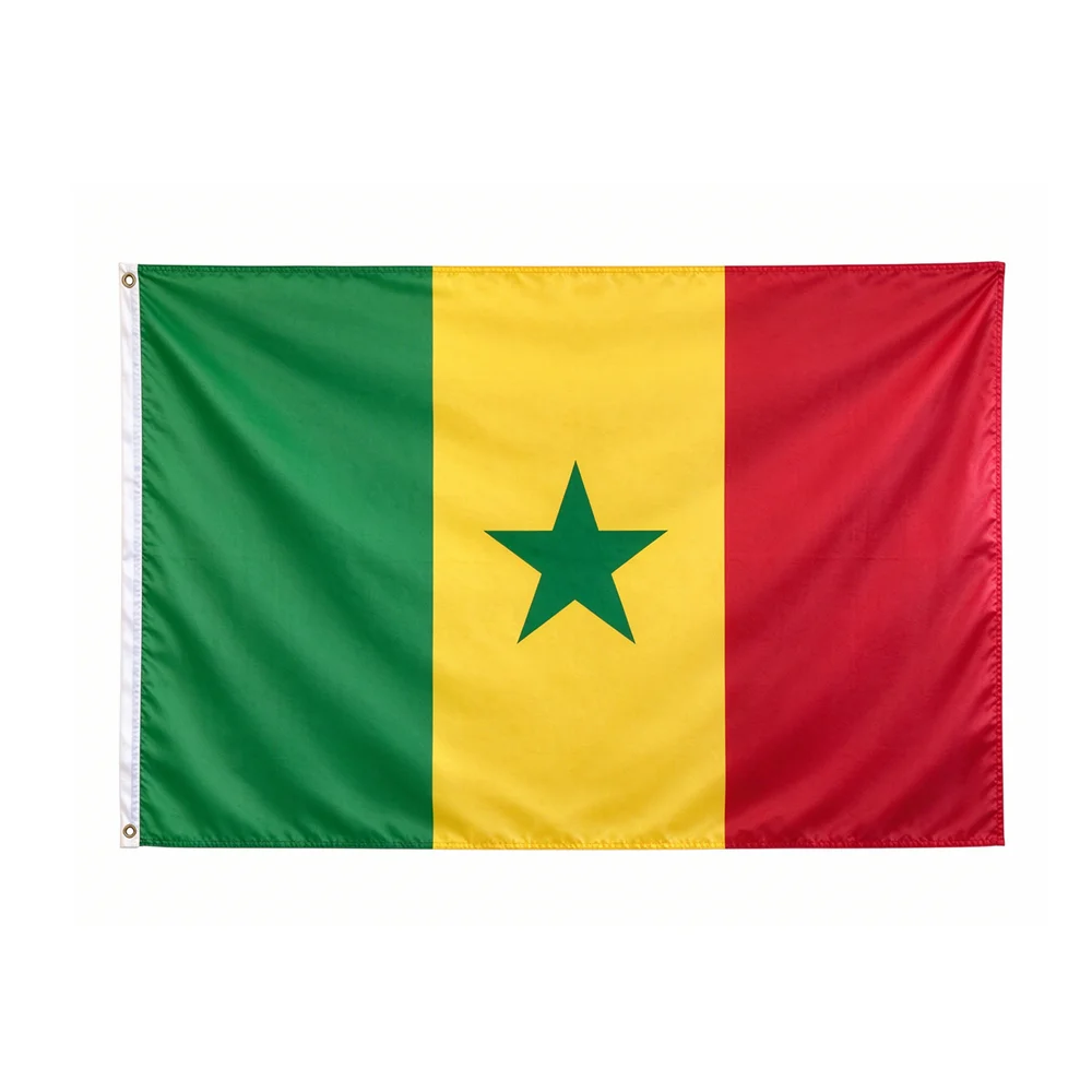 Senegal National Flag 90x150cm 3x5ft Polyester Hanging SN SEN Senegalese Banner Indoor Outdoor Wall Garden Decoration
