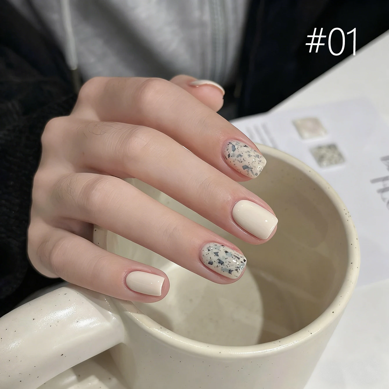 MIANEL 93A 10 مللي كسر الصدفة يوم الجبن مستوحى من هلام البولندية الآيس كريم بريق مسمار الفن عيد الميلاد موضوع 2025 مجموعة جديدة