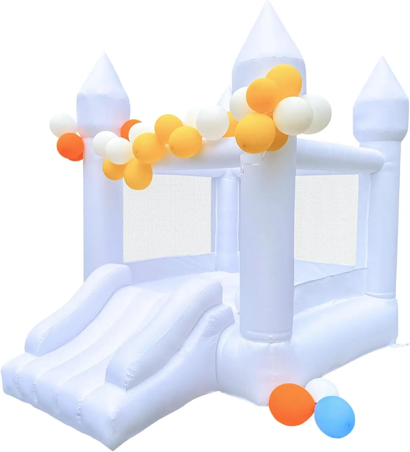 Bounce House, Bounce House for Kids 3-6 Blower Included, Castle with Slide Indoor Outdoor,8.9ft L x 6ft W x 7.1ft