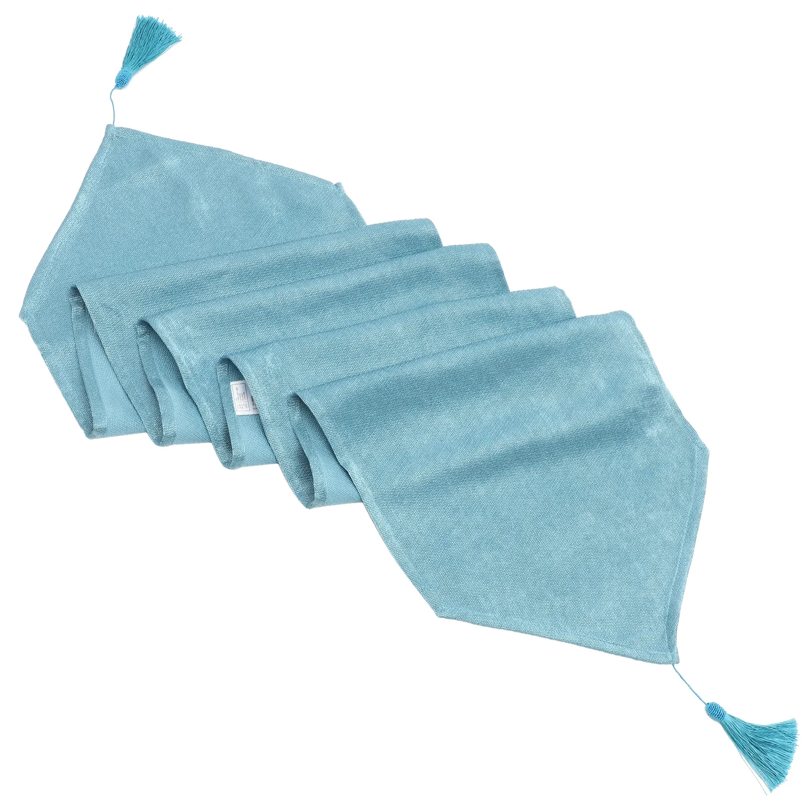 

Cotton Linen Runner Tassel Mat Nautical Banquet Buffet Decorative Tablecloth Cover Home Decor Material Party Supply