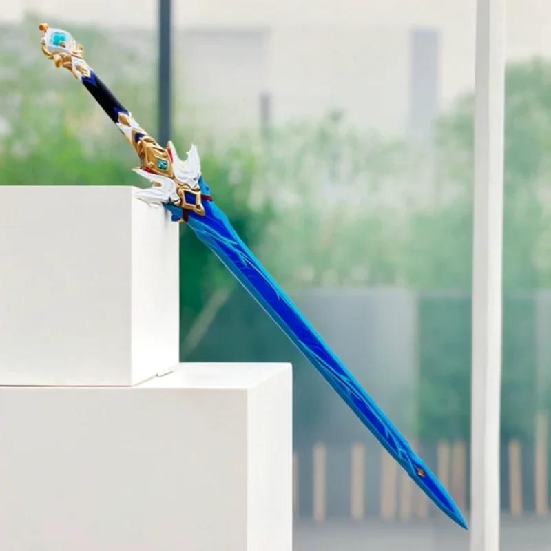 100cm Oversized Blade Sword Stone Fire Dream Sword Danheng Spear Sword Cosplay Home Decor Props Safety PU Rubber Role Gift Toys