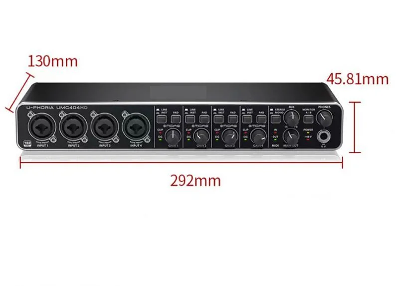 for DAYMIC Factory DM404 professiona 4Ways audio interface Mutiple funtion Podcasting Studio voice good quality