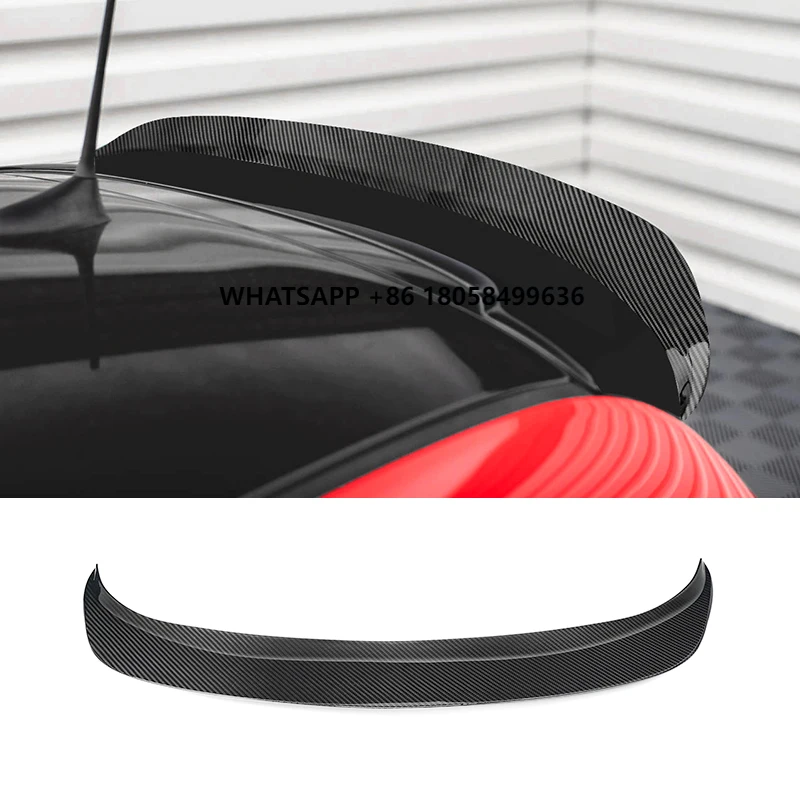 Carbon Fiber Car Sport Wing Rear Trunk Spoiler for Abarth /Fiat 500 2012-2019 Real Carbon Fiber Exterior Accessories