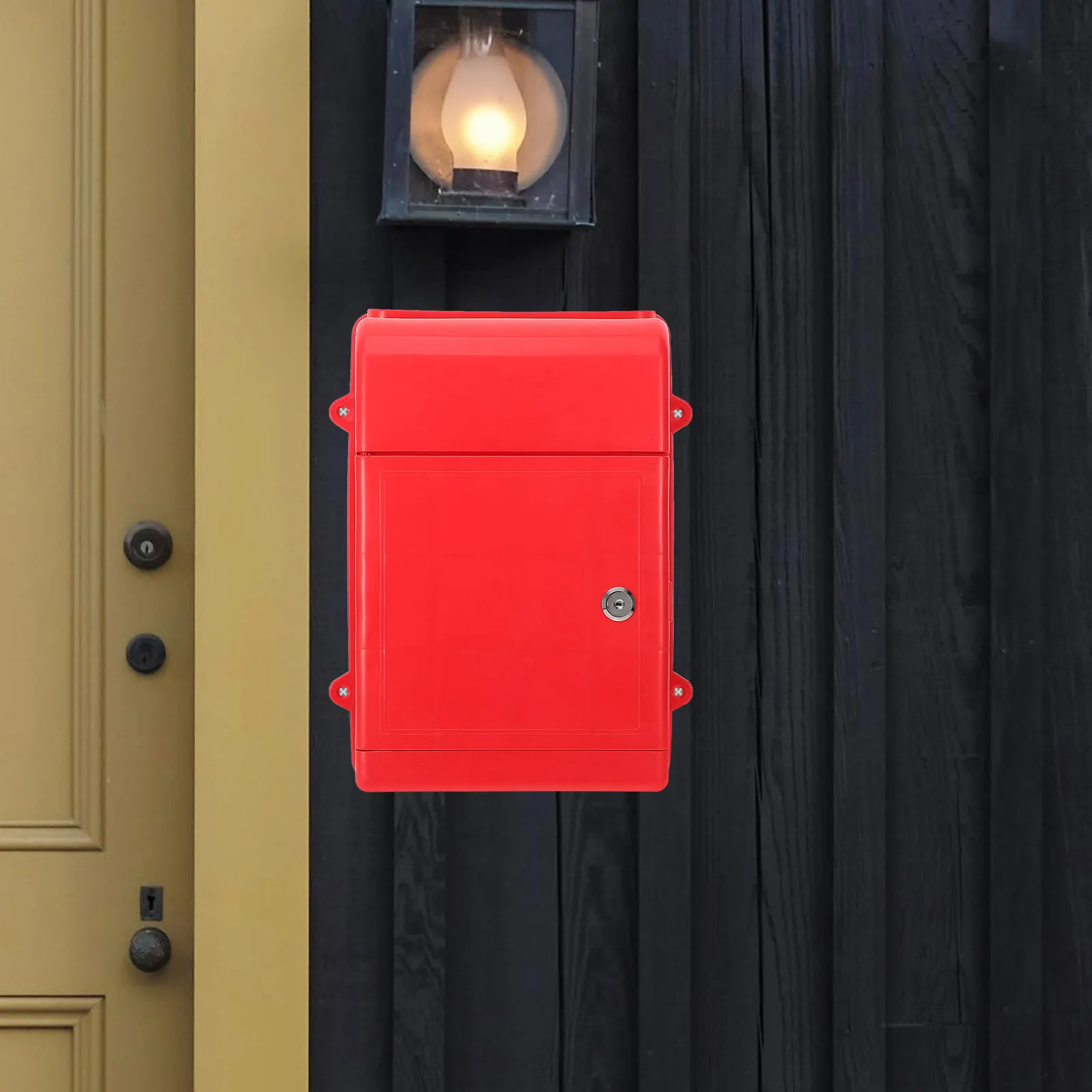 Polypropylene Wall Mounted Suggestion Box Lockable Letter Collection Box for Offices Schools Public Areas Secure Mail Storage