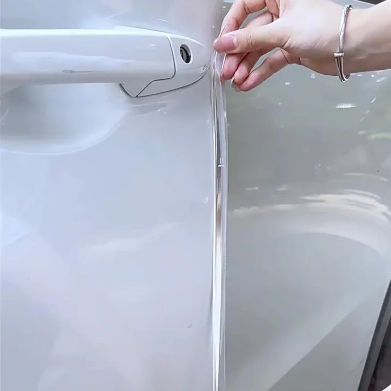 2/4 Stück Silikon-Autotürkantenschutzleisten, Anti-Kollisions-Aufkleber, Rückspiegelabdeckung, Schutzstreifen für Fahrzeugsicherheit – Detail 2