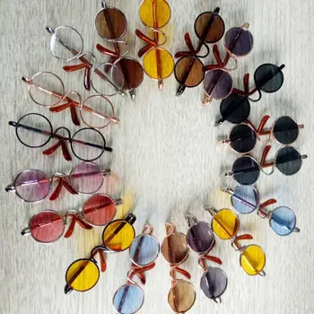 Lunettes à monture en coton pour poupées BJD, lunettes à beurre en peluche, mini animal en peluche, 6.5cm, 1/3 cm, 1/4 cm, 10cm, 15cm