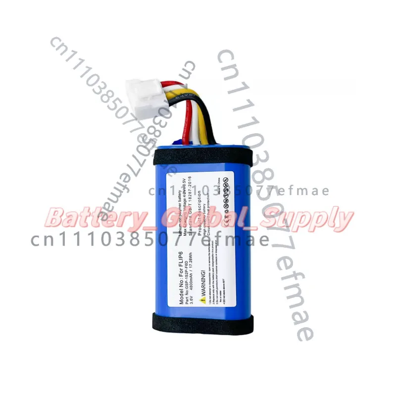 For GSP-1S2P-F6D for JBL Flip 6 Bluetooth Speaker Battery 3.6V 4800mAh Fast Delivery