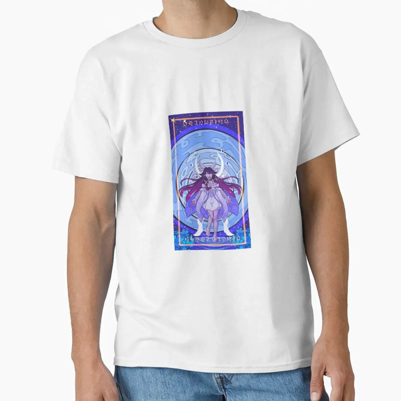 Columbina Tarot Card designed and sold by The Marsh Hare vintage Washed Comfortable graphic homme Slightly streetwear Stretched