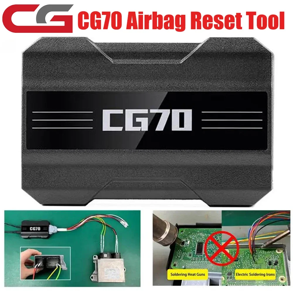 أداة إعادة ضبط الوسادة الهوائية CGDI CG70، رموز الأخطاء الواضحة، مفتاح واحد، لا لحام، لا تفكيك