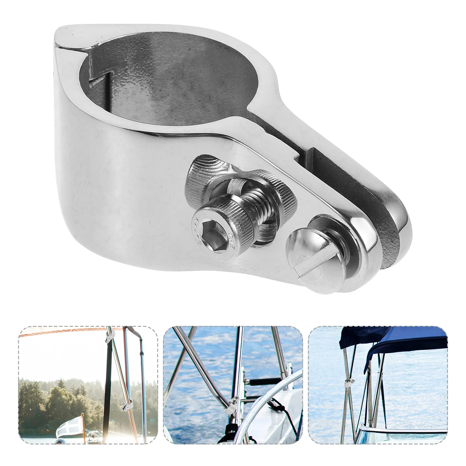 

Stainless Steel Sliding Sleeve Boat Rail Fittings Yacht Accessorie Marine Canopy Jaw Slide Clamp Hinged