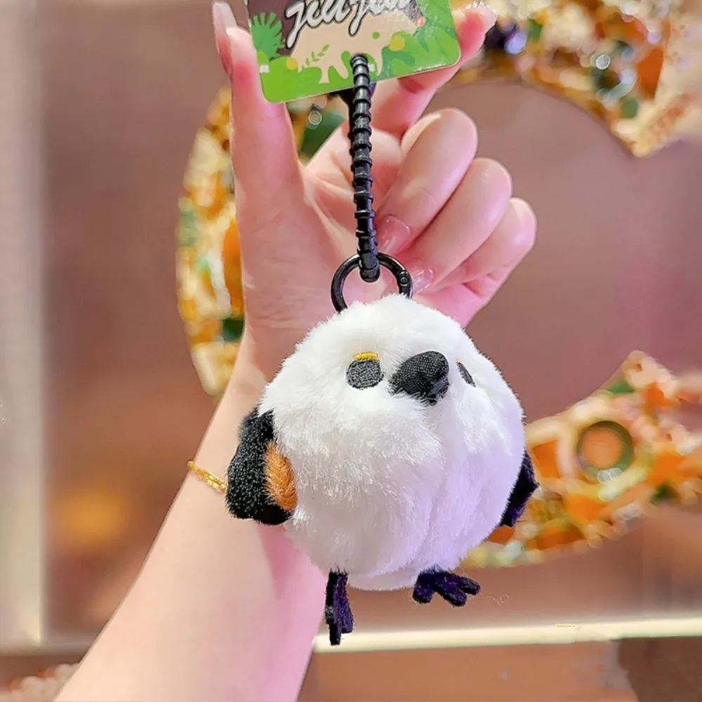 Creative Kawaii Egg Laying keychain Spit Bubble Cartoon Animals Plush Bird Keyring Lifelike Soft Backpack Pendant Woman