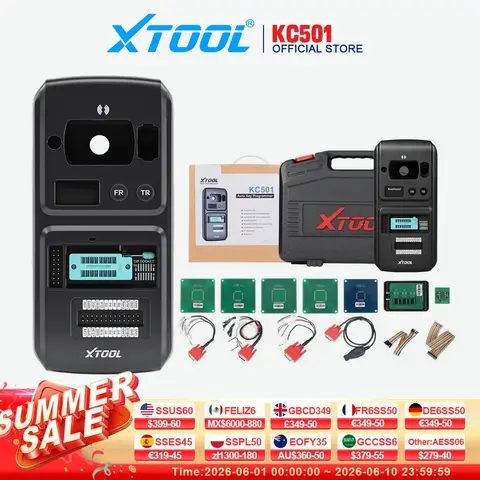XTOOL KC501 Professional Car Key & Chip Programmer For Benz Infrared Key ECU Reader EEPROM Chip Reading Works With X100PAD3 MAX