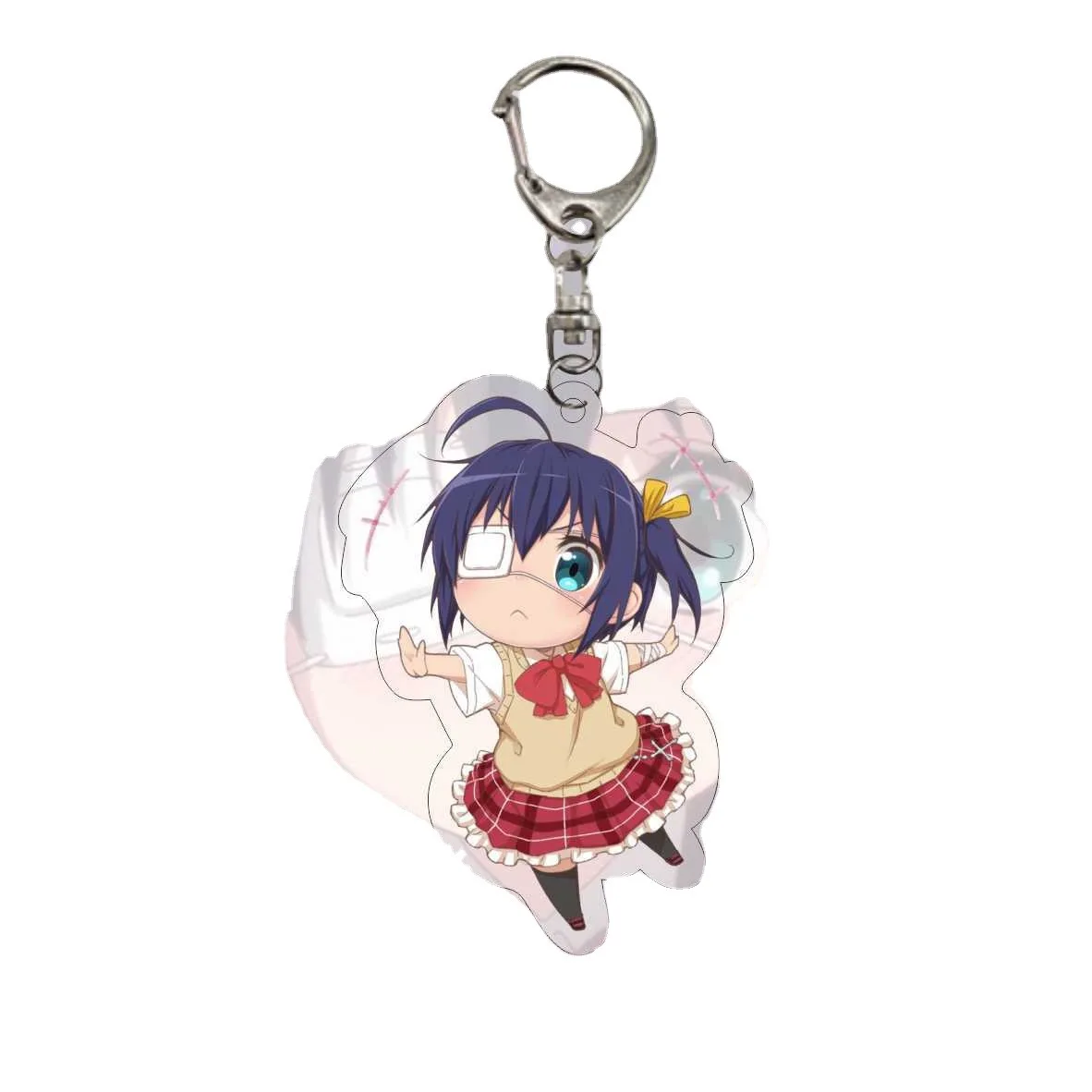 Porte-clés Cosplay Anime Takanashi Rikka, accessoires pendentif de dessin animé, cadeau de noël