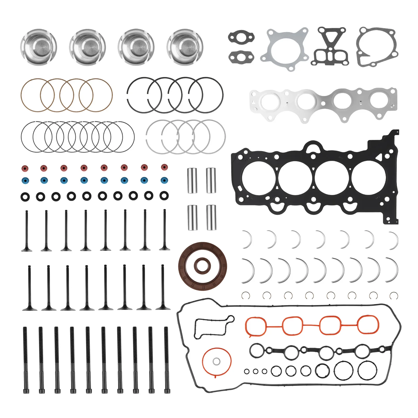 Engine Overhaul Rebuild Kit for Hyundai Kia Accent Rio 1.6L DOHC G4FD 2012-2019